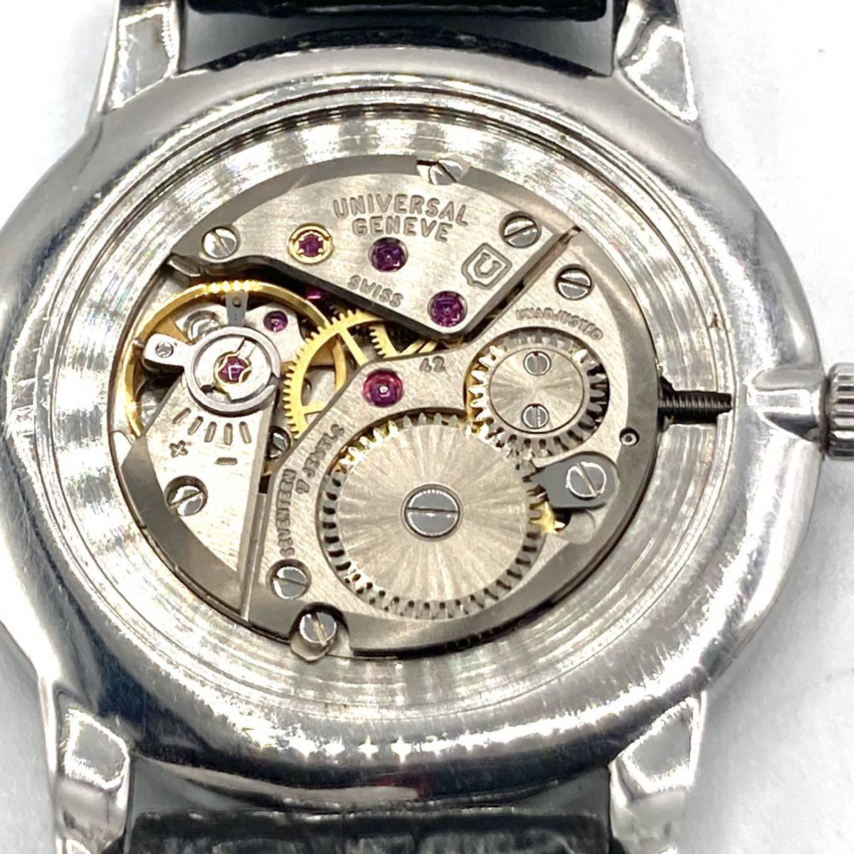 ◇純正尾錠◇ UNIVERSAL GENEVE ユニバーサルジュネーブ SS 14mm 純正