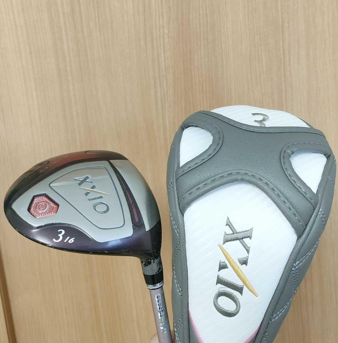 レディース】ゼクシオ10 3W 純正カーボン A ヘッドカバー付属
