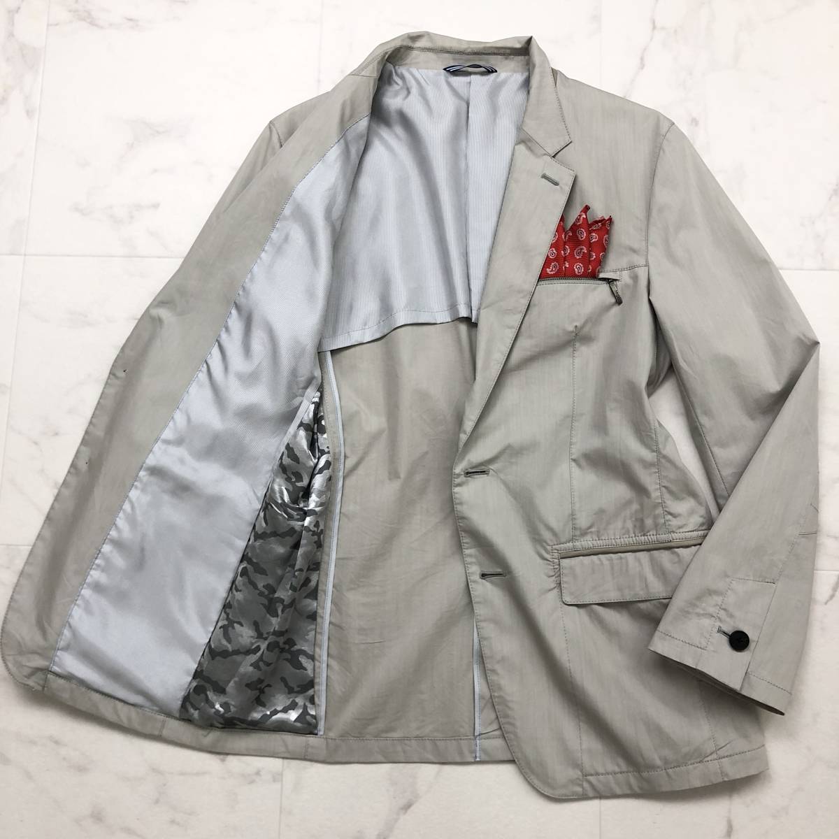 裏地お洒落なカモフラ柄☆ランバンオンブルー【LANVIN en Bleu 
