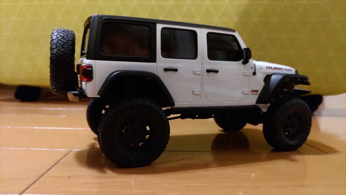 京商　ミニッツ　4×4　4x4 ジープ　ラングラー　ルビコン　白ボディ