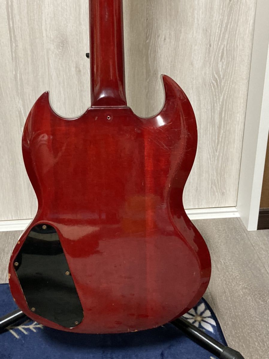 ☆Burny/バーニー SGモデル（ジャンク品） エレキギター 赤系