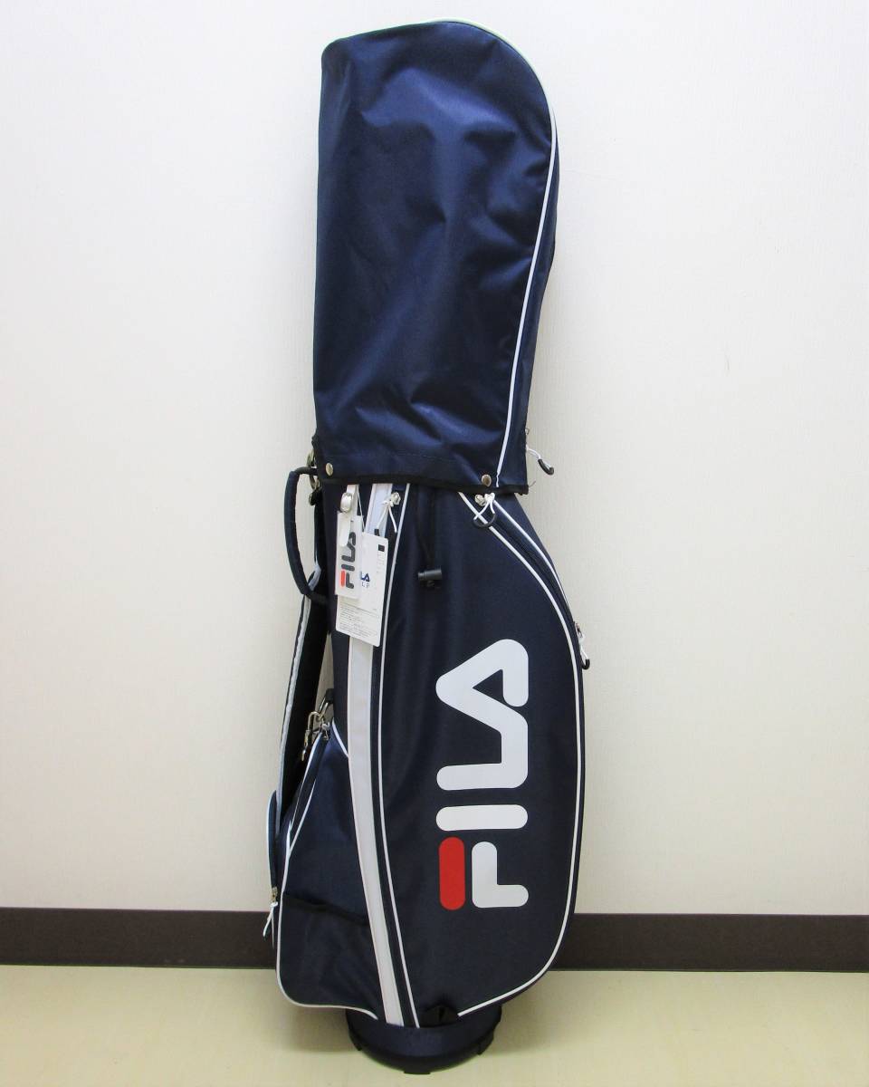 FILAキャディバッグ FILA 折りたたみ式キャディバッグ ネイビー