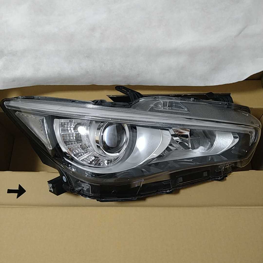 日産スカイラインV37 右ヘッドライト 純正 LED 刻印イ 【公式通販】