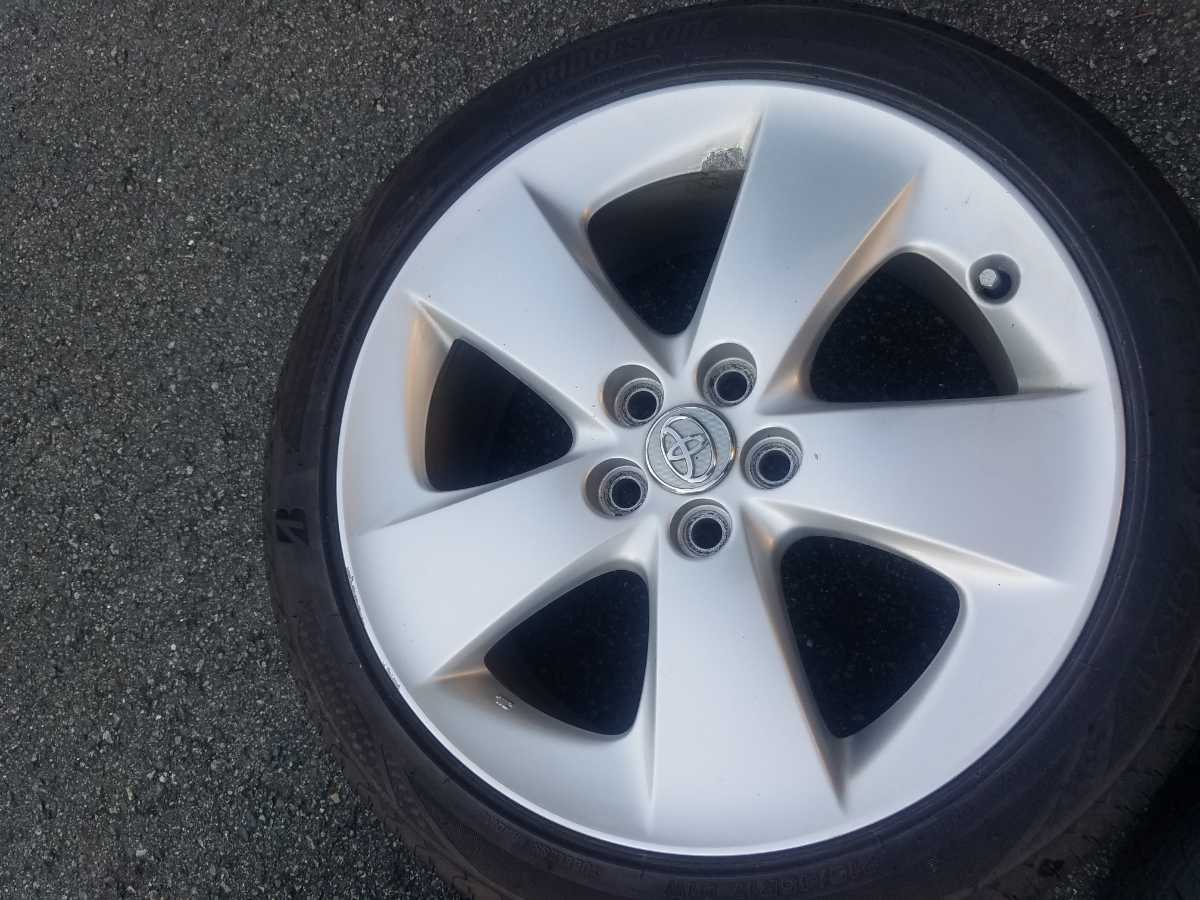 プリウス 純正17インチ アルミホイール ナット付 ZVW30 215/45 17 7J50 