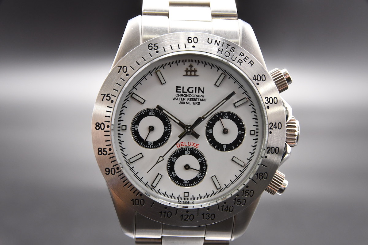 ELGIN USA FK-1059-D CHRONOGRAPH エルジン クオーツ メンズ 腕時計 