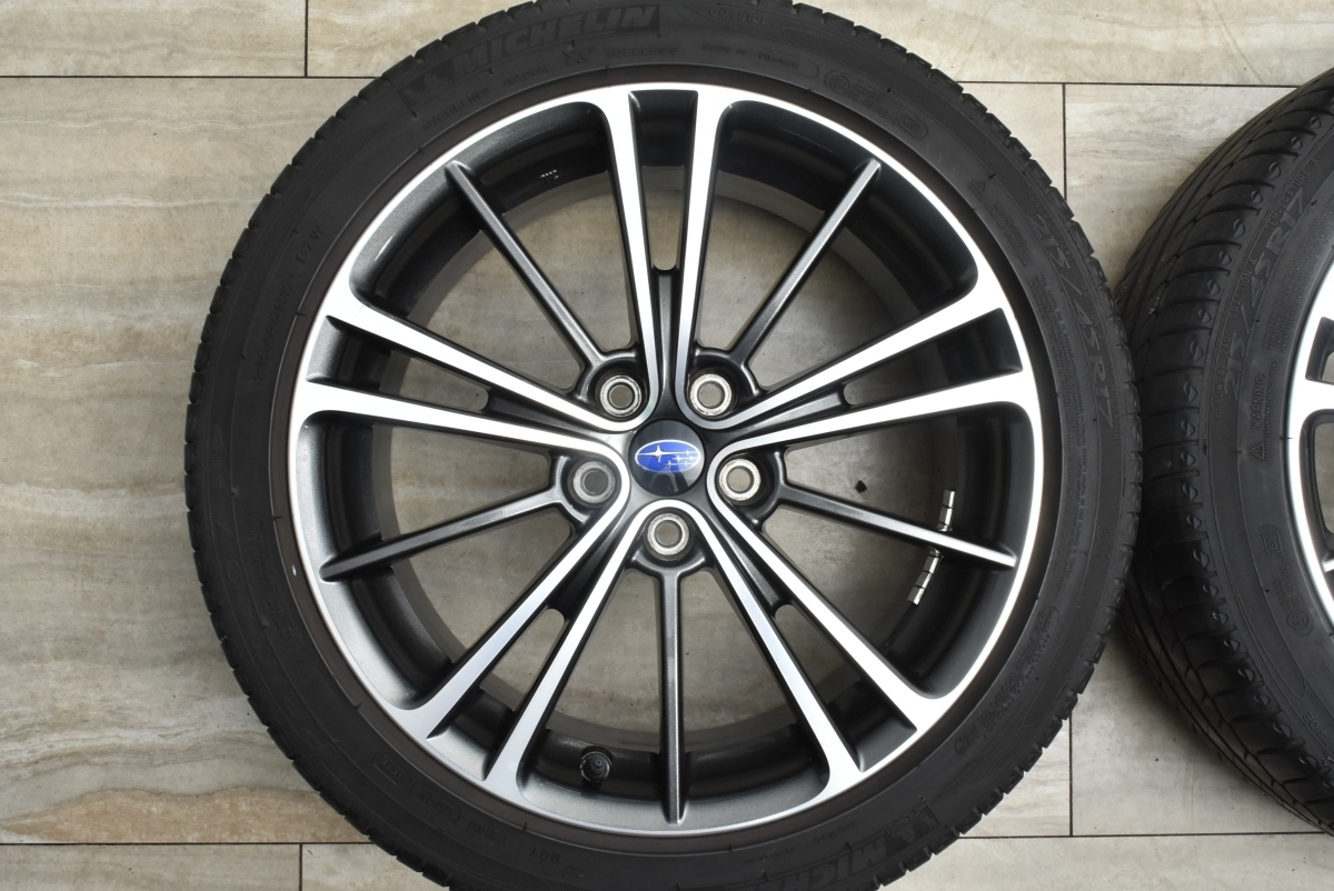 ホイールのみ可能】スバル BRZ 純正 17in 7J +48 PCD100 ミシュラン 