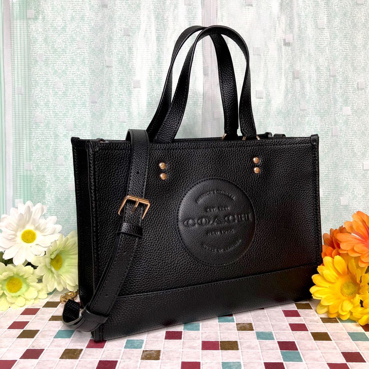 COACH 新作 デンプシーキャリーオール2wayトート/ブラック 美品 COACH 