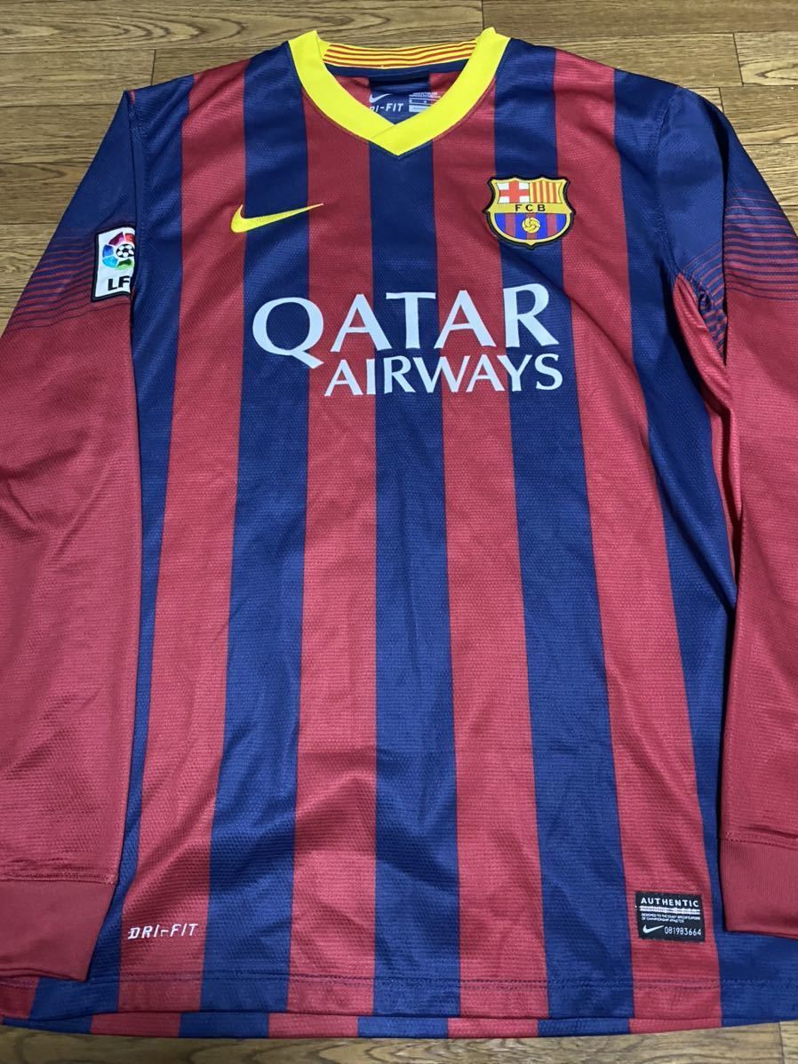 正規品　バルセロナ　ユニフォーム　XL ナイキ ユニフォーム FCバルセロナ NIKE XL 0 オーセンティック 2013 FC