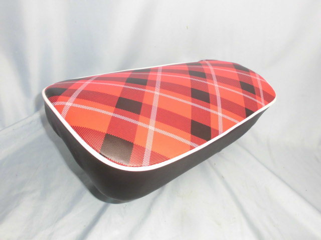 ■Z50M風 Z50A Z50Z A型モンキー フラットタイプ 赤チェック柄 アンコ抜き カスタムシート アニバーサリー 30周年 40周年 M型モンキー 