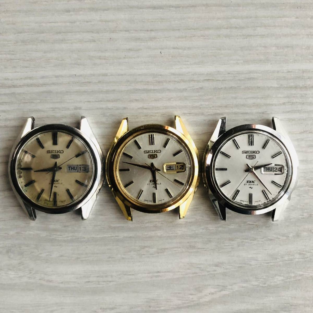 SEIKO 5 DX 27石 5139-7020 3点まとめ売り！セイコー 5デラックス 
