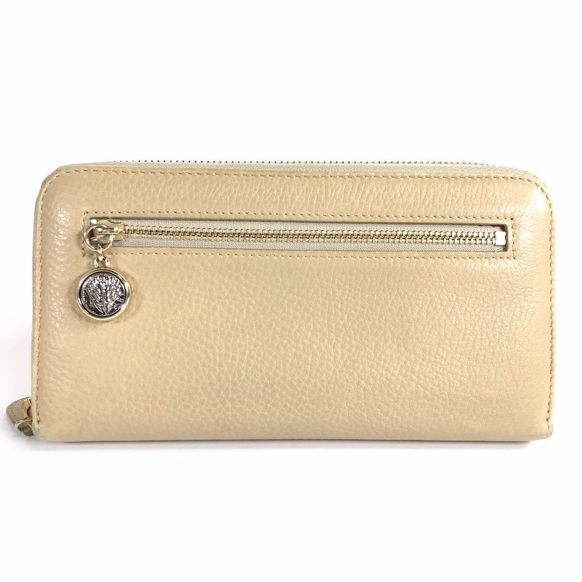 ブルガリ】本物 BVLGARI 長財布 ロゴ金具 ラウンドファスナー 小銭入れ 