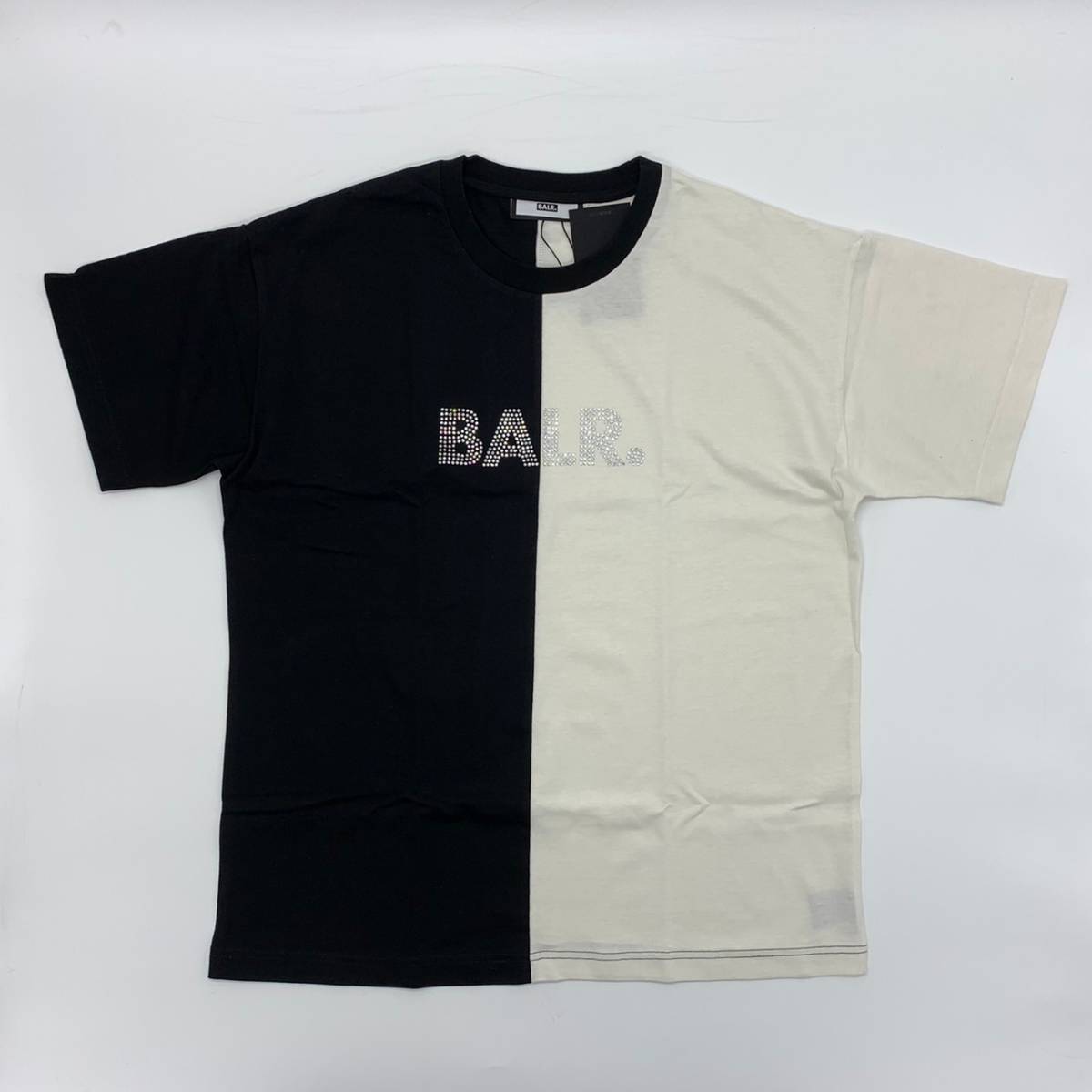 超レア最上級モデル☆BALR. ☆ラインストーン付きバイカラーTシャツ 