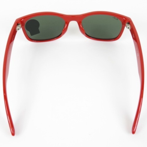 56799★1円スタートRay-Ban レイバン 未使用品 ニューウェイファーラー NEW WAYFARER RB2132-F サンプルレンズ入り サングラス 赤 メンズ