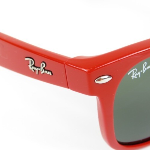 56799★1円スタートRay-Ban レイバン 未使用品 ニューウェイファーラー NEW WAYFARER RB2132-F サンプルレンズ入り サングラス 赤 メンズ