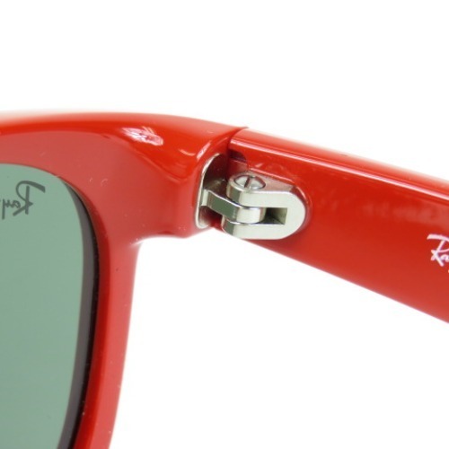 56799★1円スタートRay-Ban レイバン 未使用品 ニューウェイファーラー NEW WAYFARER RB2132-F サンプルレンズ入り サングラス 赤 メンズ