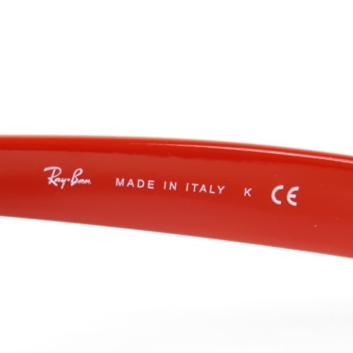 56799★1円スタートRay-Ban レイバン 未使用品 ニューウェイファーラー NEW WAYFARER RB2132-F サンプルレンズ入り サングラス 赤 メンズ