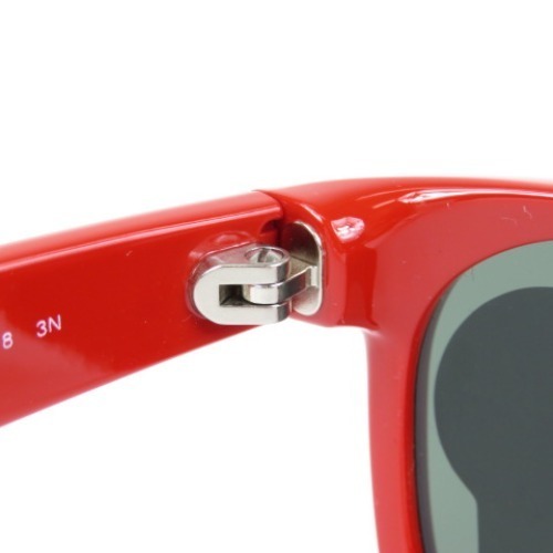 56799★1円スタートRay-Ban レイバン 未使用品 ニューウェイファーラー NEW WAYFARER RB2132-F サンプルレンズ入り サングラス 赤 メンズ