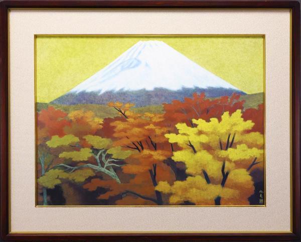 東山魁夷 「秋映」 岩絵具方式複製画 作品証明シール有り - メルカリ