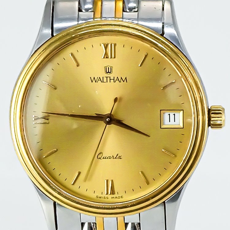 1円ウォルサム WALTHAM メンズ コンビカラー ウォッチ 腕時計