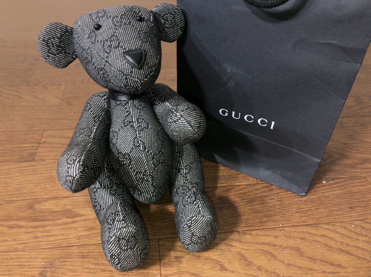 グッチ ぬいぐるみ テディベア GUCCI ピンキッシュブラウン GG グッチ