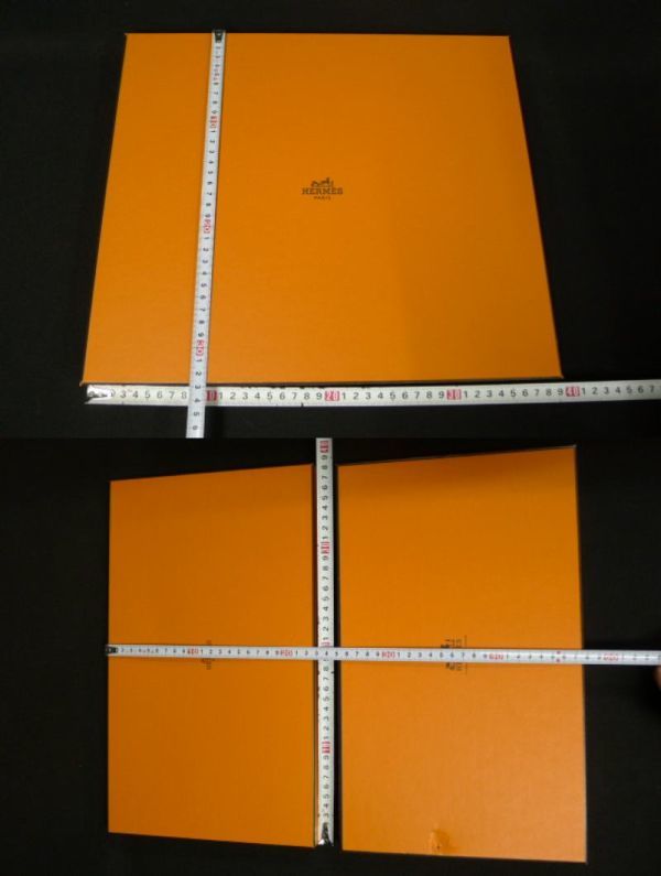 Q460 HERMES エルメスロゴ入り ブランドオレンジ純正ボックス 空箱
