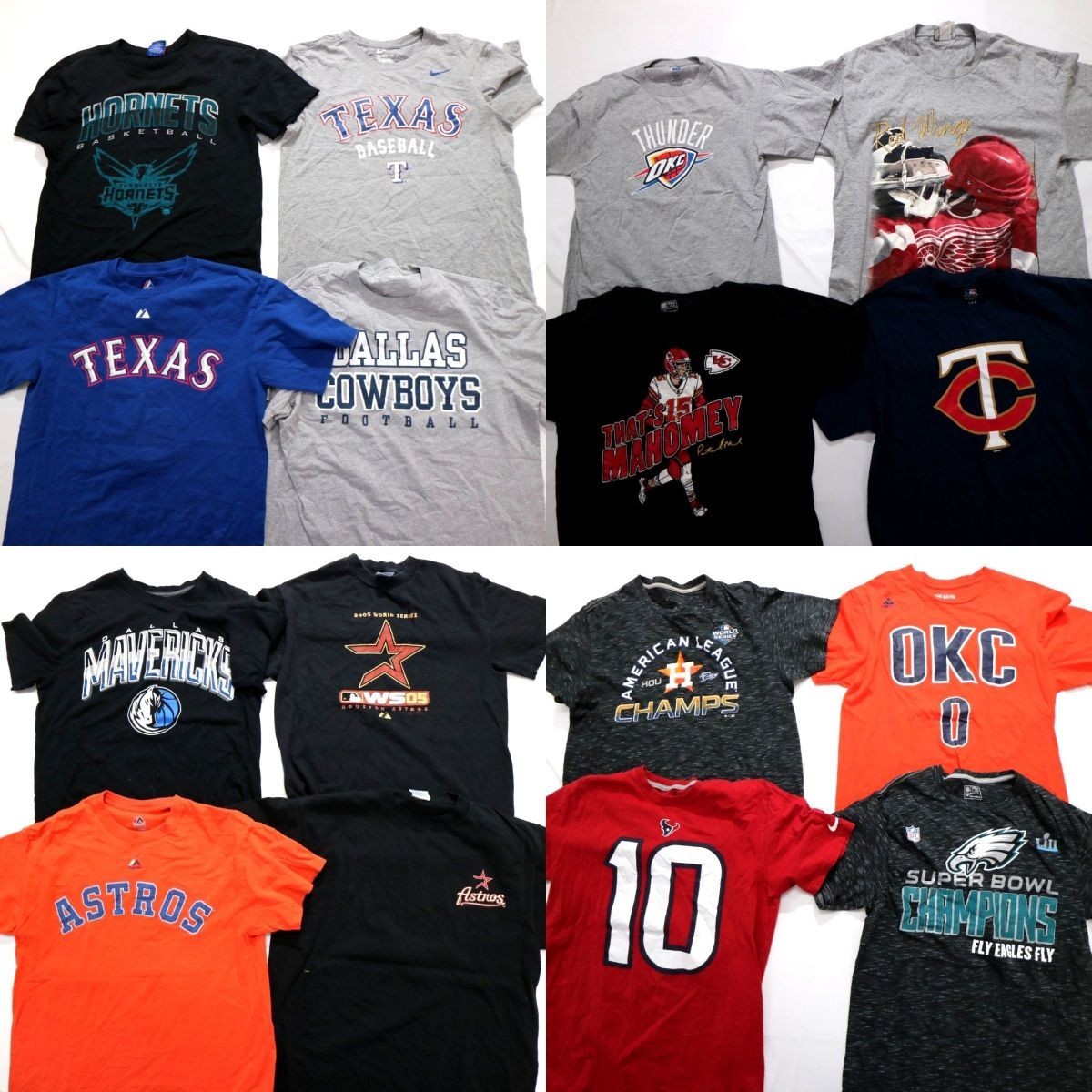 ◎プロチームMIX Tシャツ set NBAMLB NFL サンダー 他 (メンズM&frasl;L