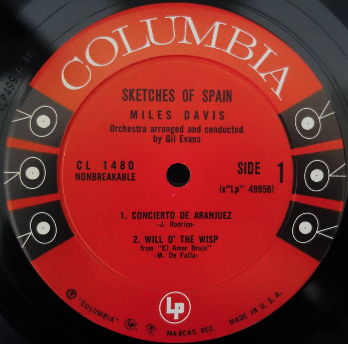 US オリジナル MONO Columbia Miles Davis - Sketches Of Spain