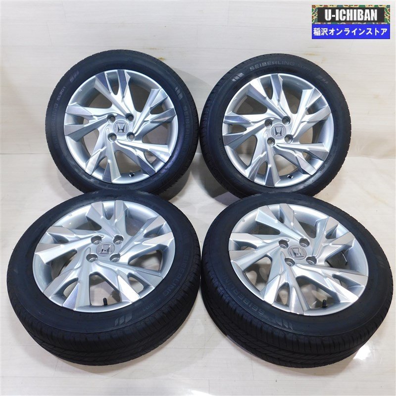 185/55R16 ホンダ フィットシャトル 純正 6-16+53 4H100 2020年製 バリ