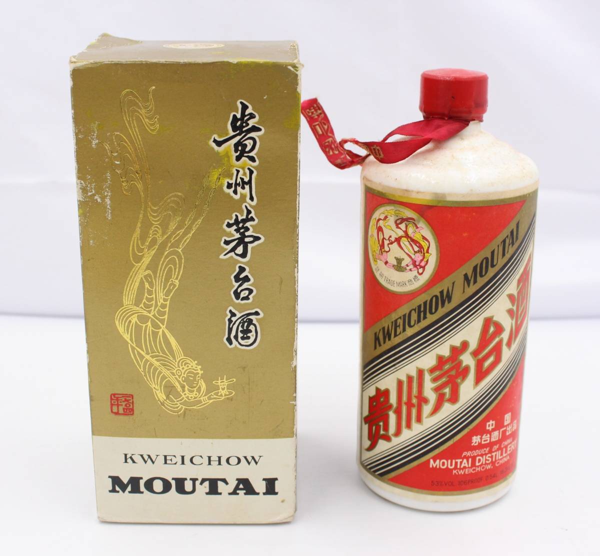 ト静】 ☆ 未開栓 貴州茅台酒 0.54L 天女ラベル 53% 中国 80年代 約863