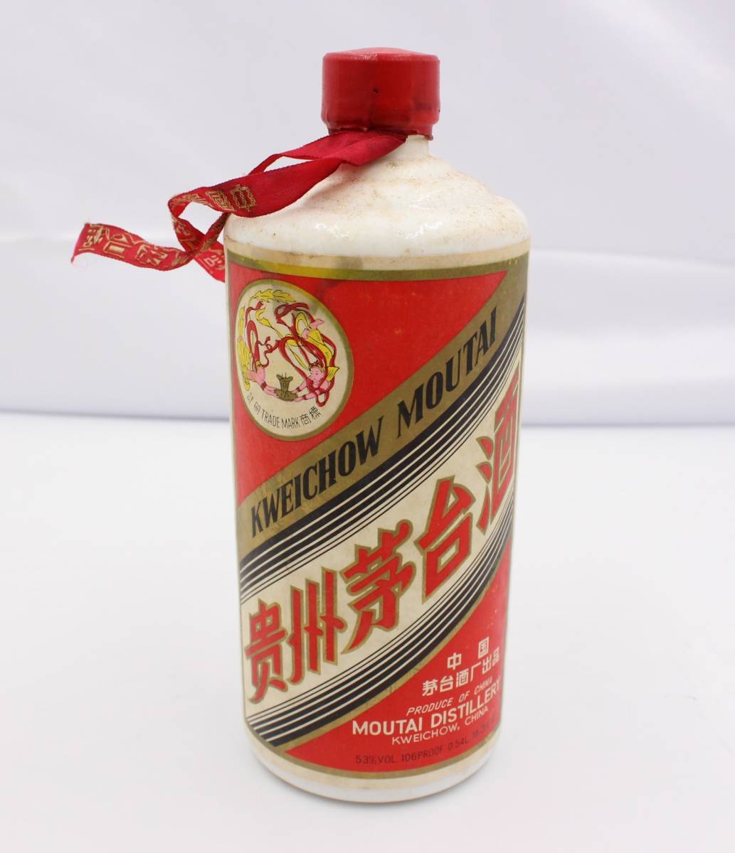 ト静】 ☆ 未開栓 貴州茅台酒 0.54L 天女ラベル 53% 中国 80年代