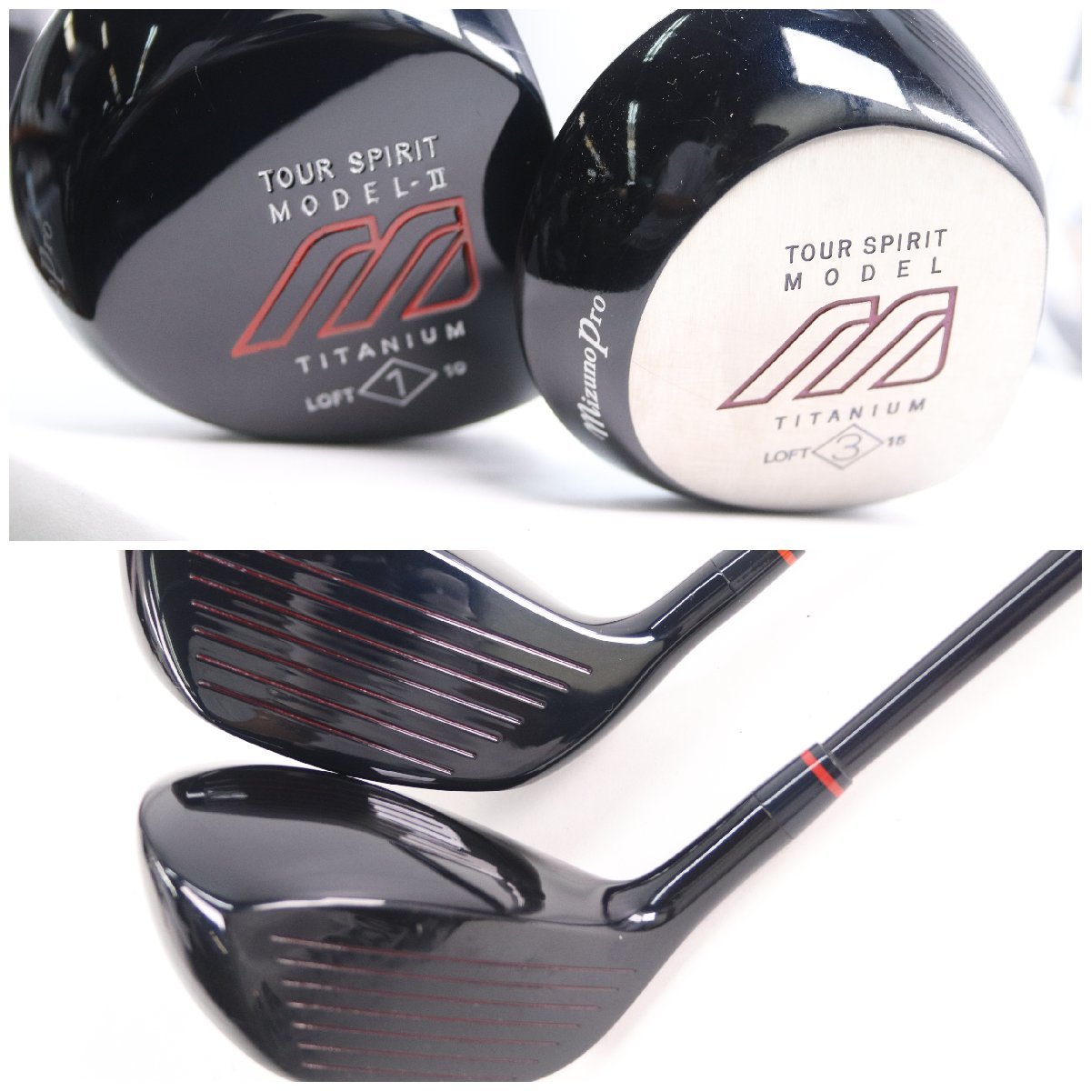 12本】ミズノ MIZUNO PRO TOUR SPIRIT ドライバー/3W/アイアン3～9/P/F 