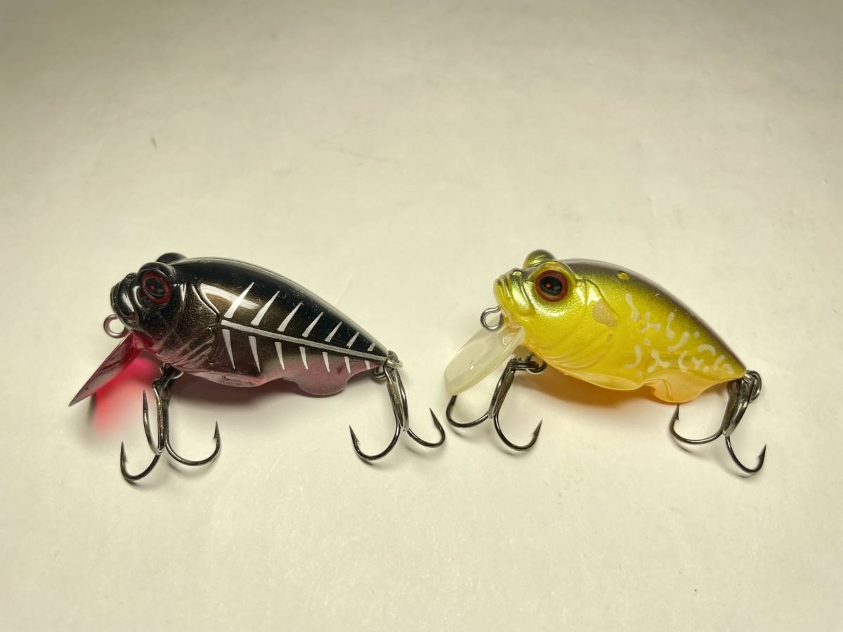 ②2003年 メガバス グリフォン Megabass Griffon 2個セット IYB インパクトイエローバグ ミッドナイトボーン シャロー クランク ベイト_1