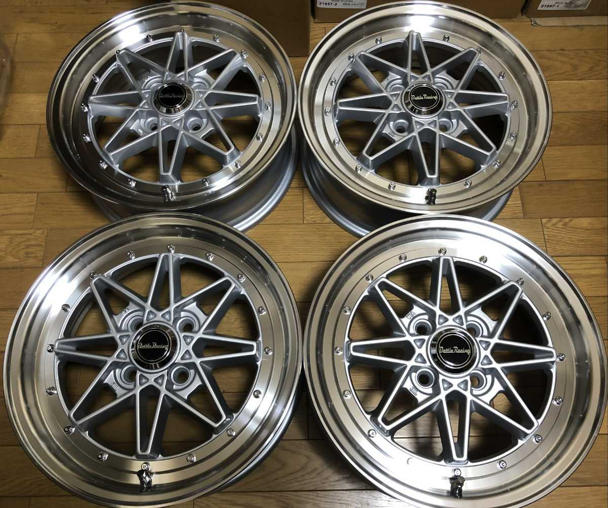 旧車系ホイール4本セット 15×5.5J/35/PCD100 訳有り処分