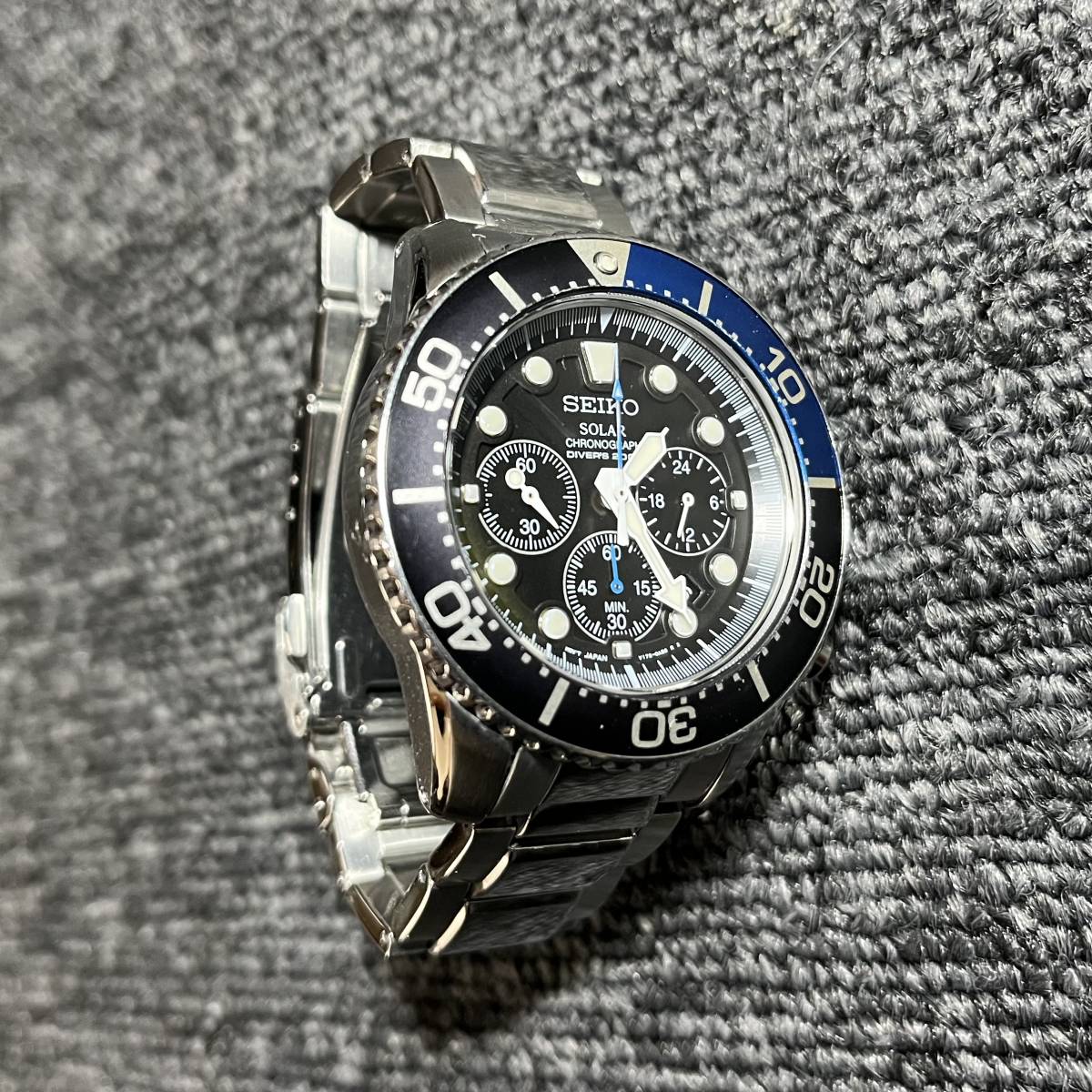 seiko ソーラー ダイバーズ 200m クロノグラフ ソーラー セイコー