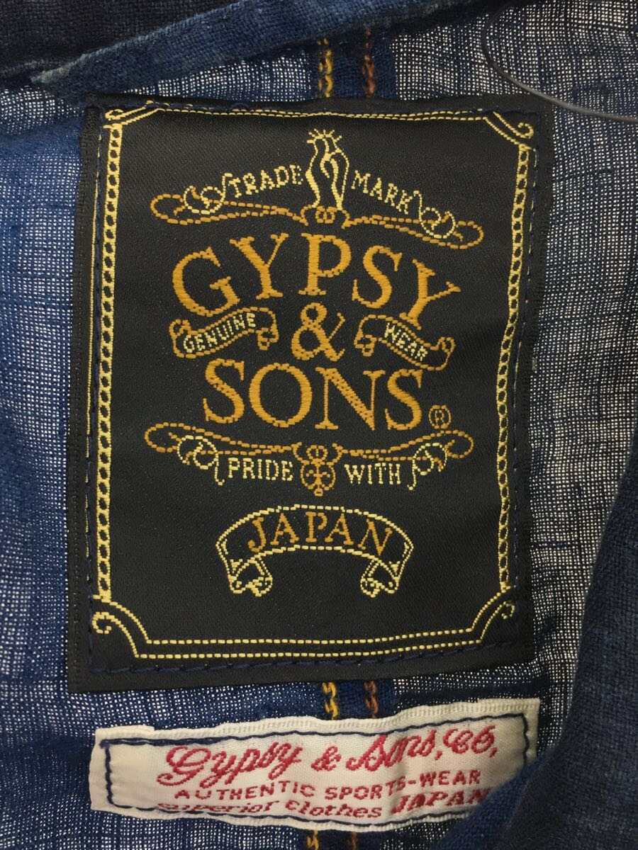 Gypsy&amp;Sons(ジプシーアンドサンズ) &frasl; 長袖シャツ&frasl;S&frasl;リネン&frasl;NVY GYPSY＆SONS Gypsy&amp;sons（ジプシー＆サンズ）LINEN SHIRTS（リネン SEETING BOSOM RODEO SHIRTS L&frasl;S ワイルドスワンズ・パタゴニア正規販売店 EMBROID (ジプシーアンドサンズ) ジプシーアンドサンズ 長袖|ウールメルトン