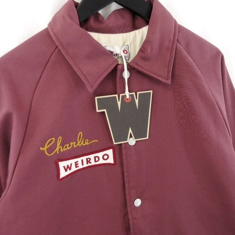 WEIRDO COACH JACKET WRD5102 BURGUNDY XL｜