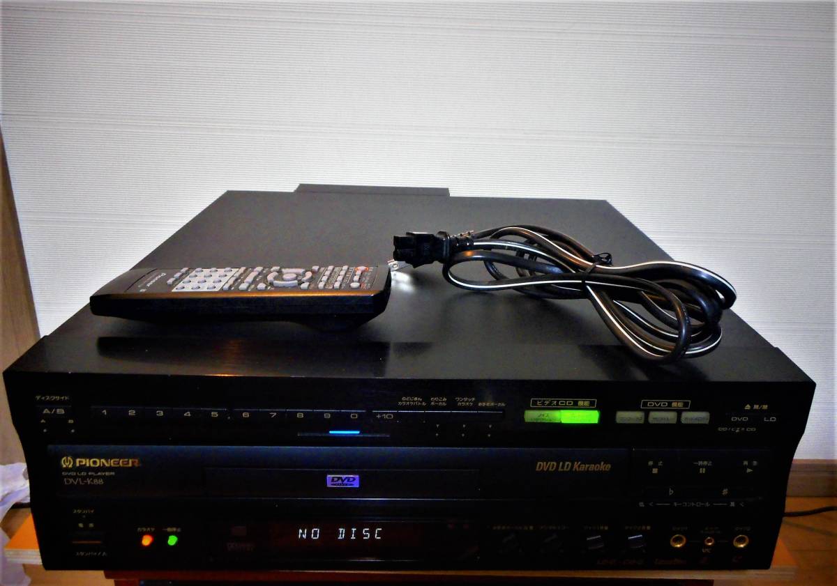 動作確認済・希少】Pioneer DVL-K88 ホームカラオケフルセット 美品