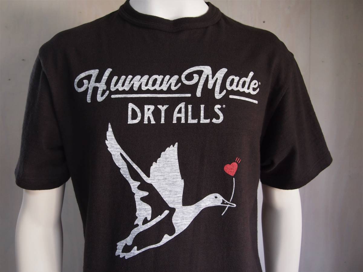 HUMAN MADE ヒューマンメイド DRY ALLS カモTEE ロゴTシャツ M 吊り編み