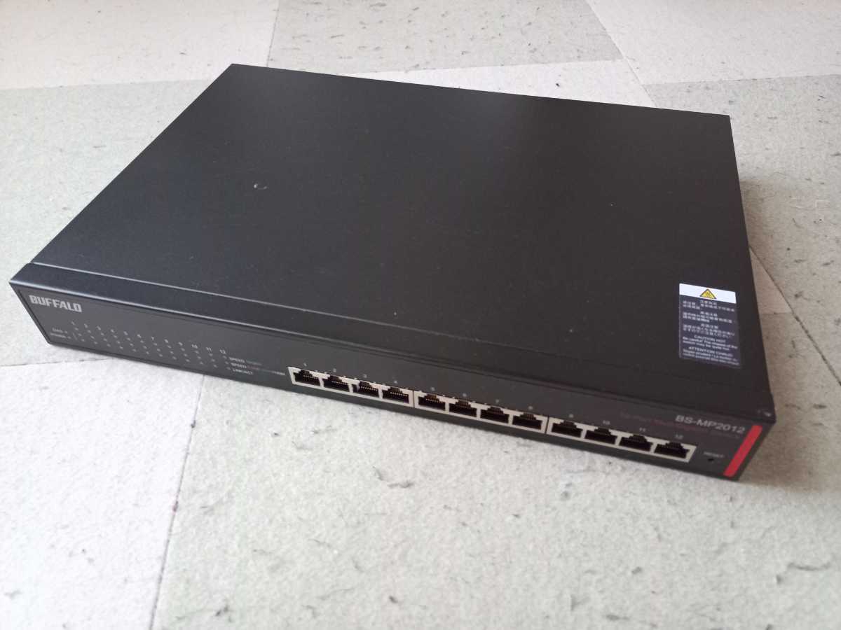 BUFFALO BS-MP2012 10Gbps×12ポート スイッチングハブ BUFFALO BS
