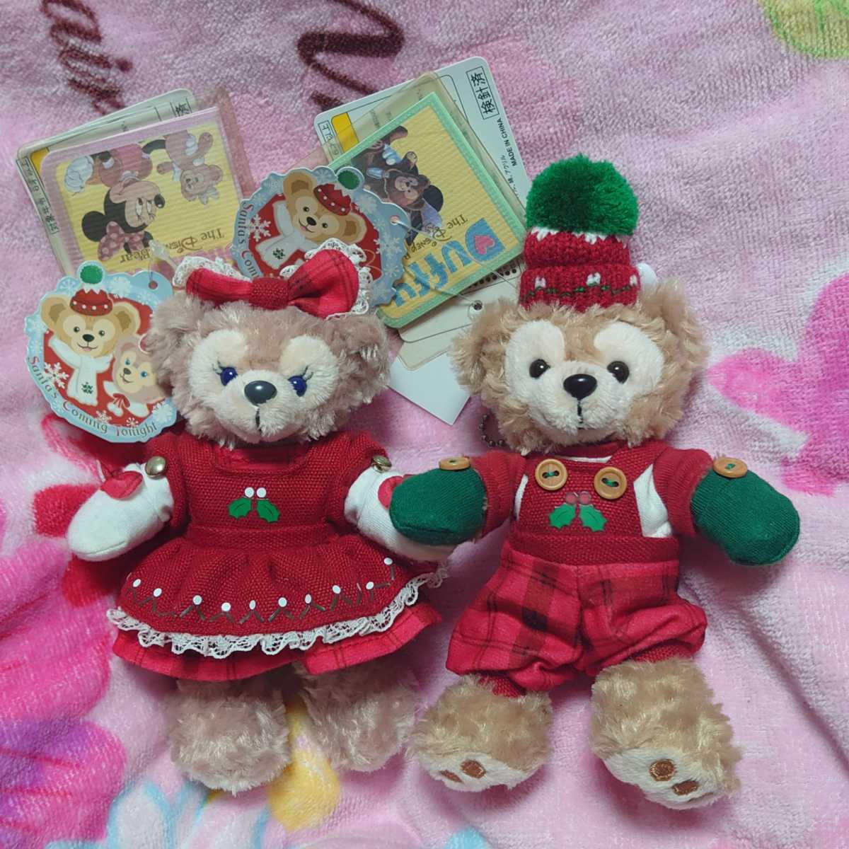 ぬいぐるみバッジ ダッフィー＆シェリーメイ ディズニーシー 0