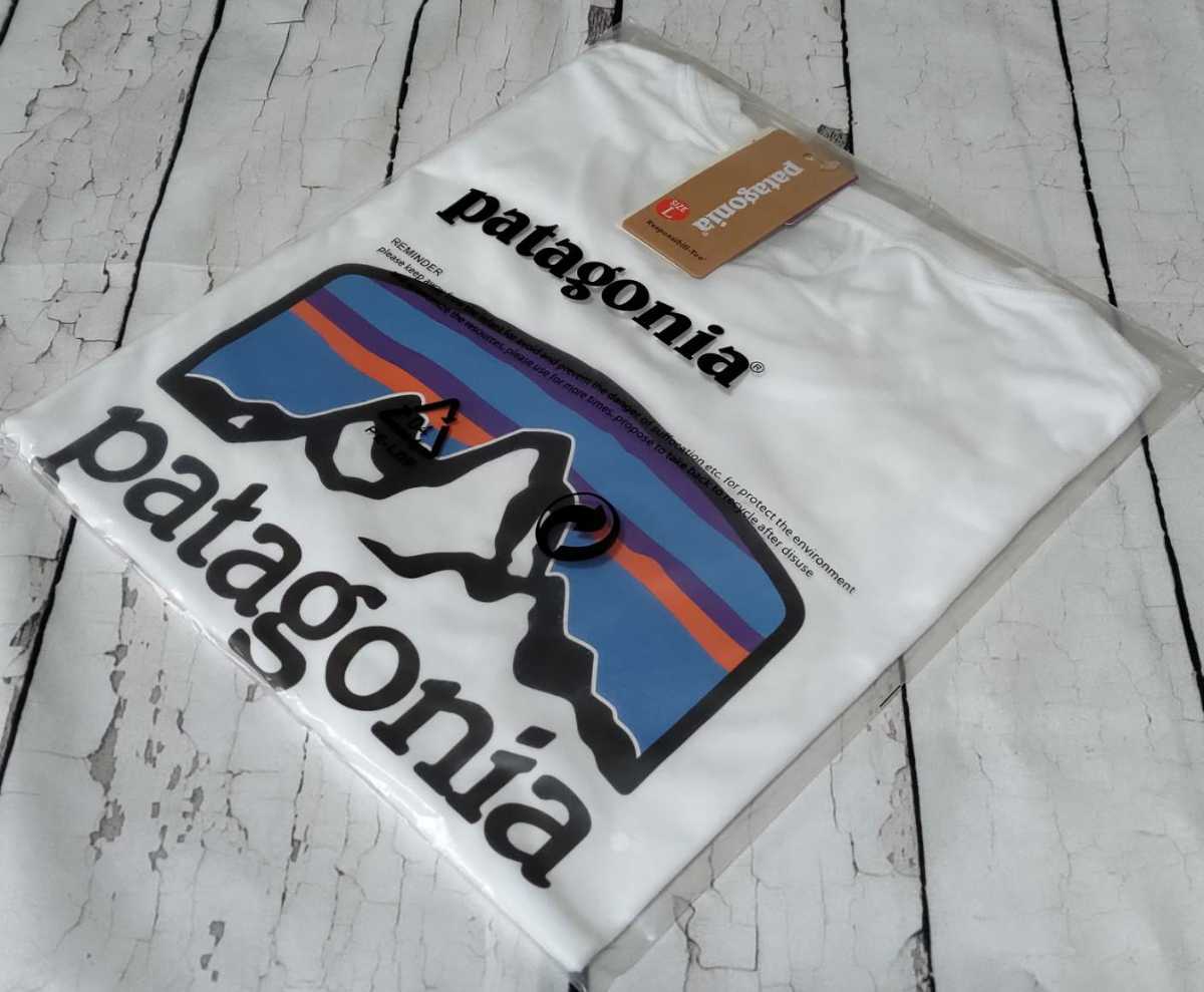 【お買い得，本物保証】 Patagonia パタゴニア 半袖Ｔシャツ Ｍサイズ タグ付き バッグプリント ②(半袖Tシャツ)｜売買されたオークション情報、yahooの商品情報をアーカイブ公開 - オークファン 男性用