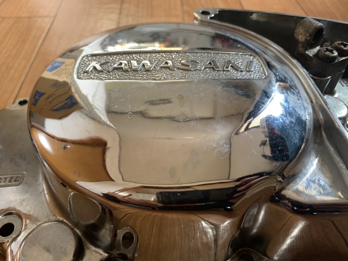 カワサキ　ミドル　マッハ　メッキ　クラッチカバー　（検　350ss 250ss KH 250 400 マッハ　750ss 500ss Z1 Z2 GT 