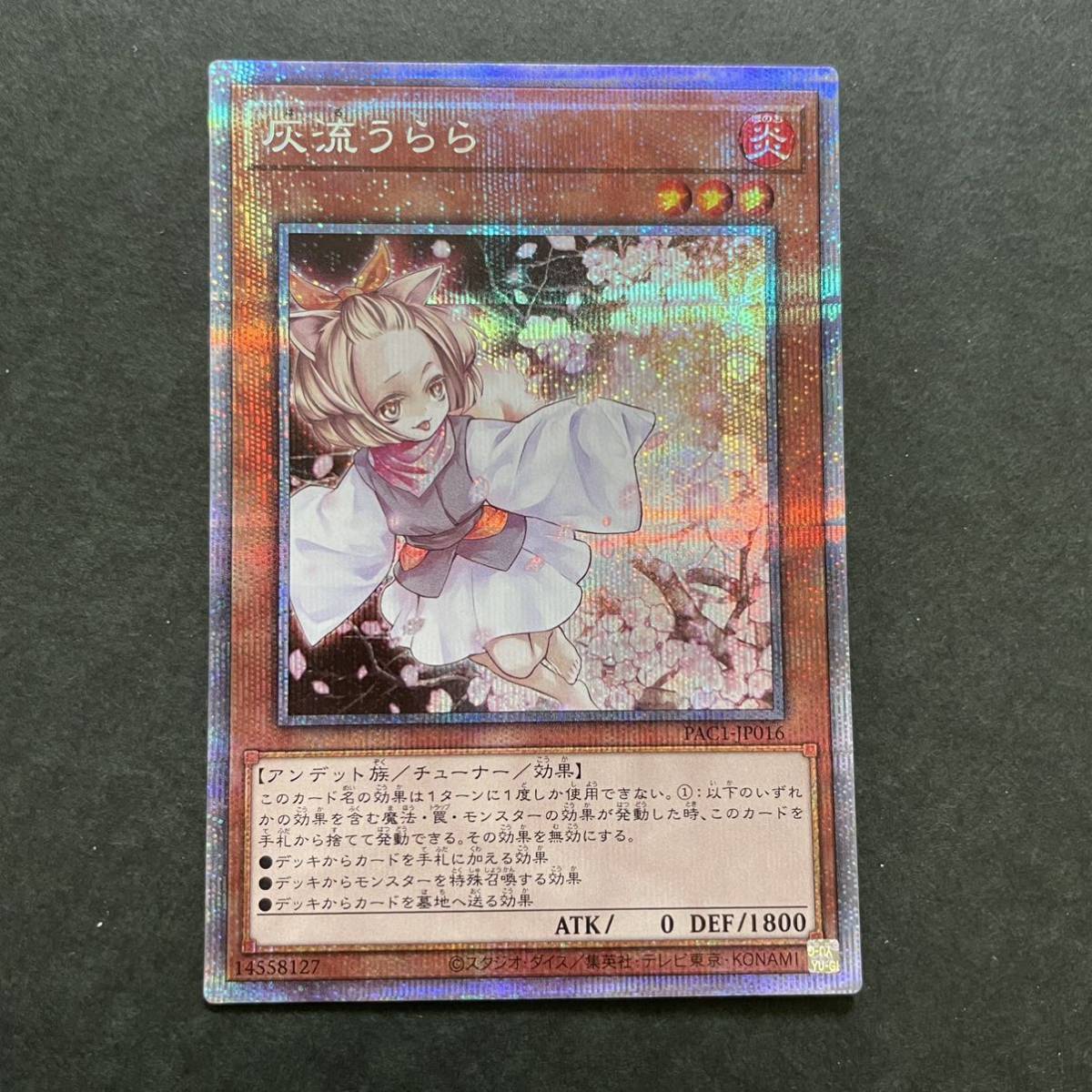 遊戯王 灰流うらら プリズマティックシークレットレア 誘発娘 うらら 