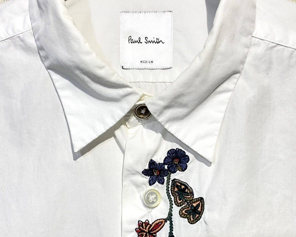 Paul Smith / FIOWER EMBROIDERY SHIRT/Mサイズ/花柄/刺繍 Paul Smith / FIOWER EMBROIDERY SHIRT/Mサイズ/花柄/刺繍