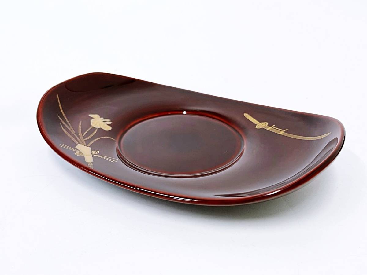 未使用品 保管品 最高級 輪島塗 五島屋謹製 茶托 漆塗り 茶道具 茶器