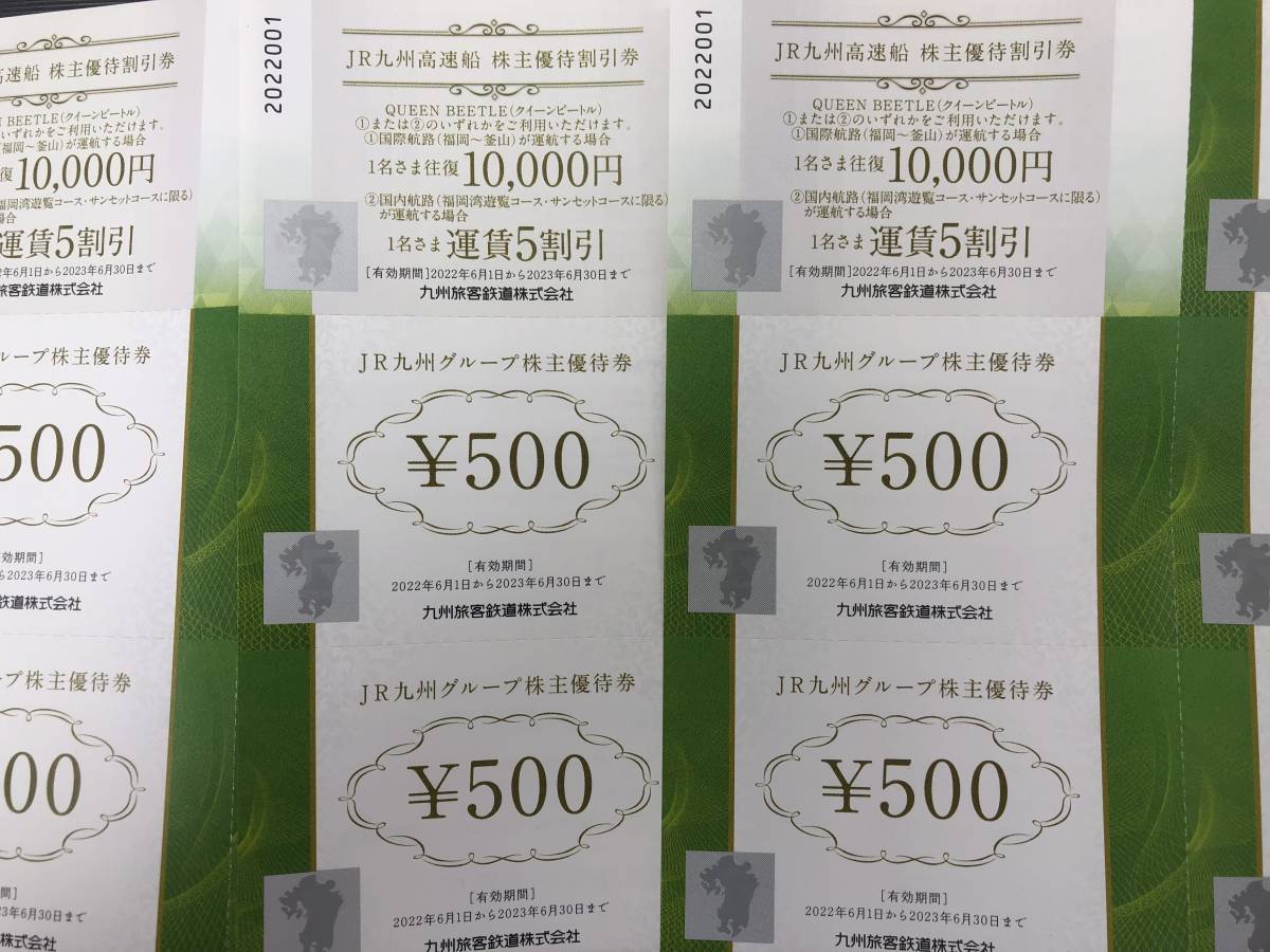 ネコポス発送】A673 JR九州グループ優待券/7500円分/500円×15枚