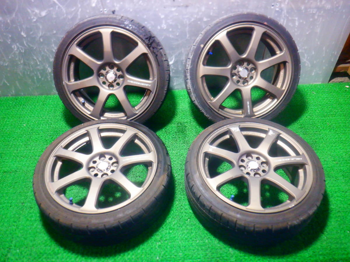 豊富な，送料無料 マツダ H22年 DE5FS デミオ WORK 17&times;7JJ +42 PCD100 タイヤ ホイール付 4本 04-07-15-242 C4-2 7-4(ラジアルタイヤ)｜売買されたオークション情報、yahooの商品情報をアーカイブ公開 - オークファン 4穴