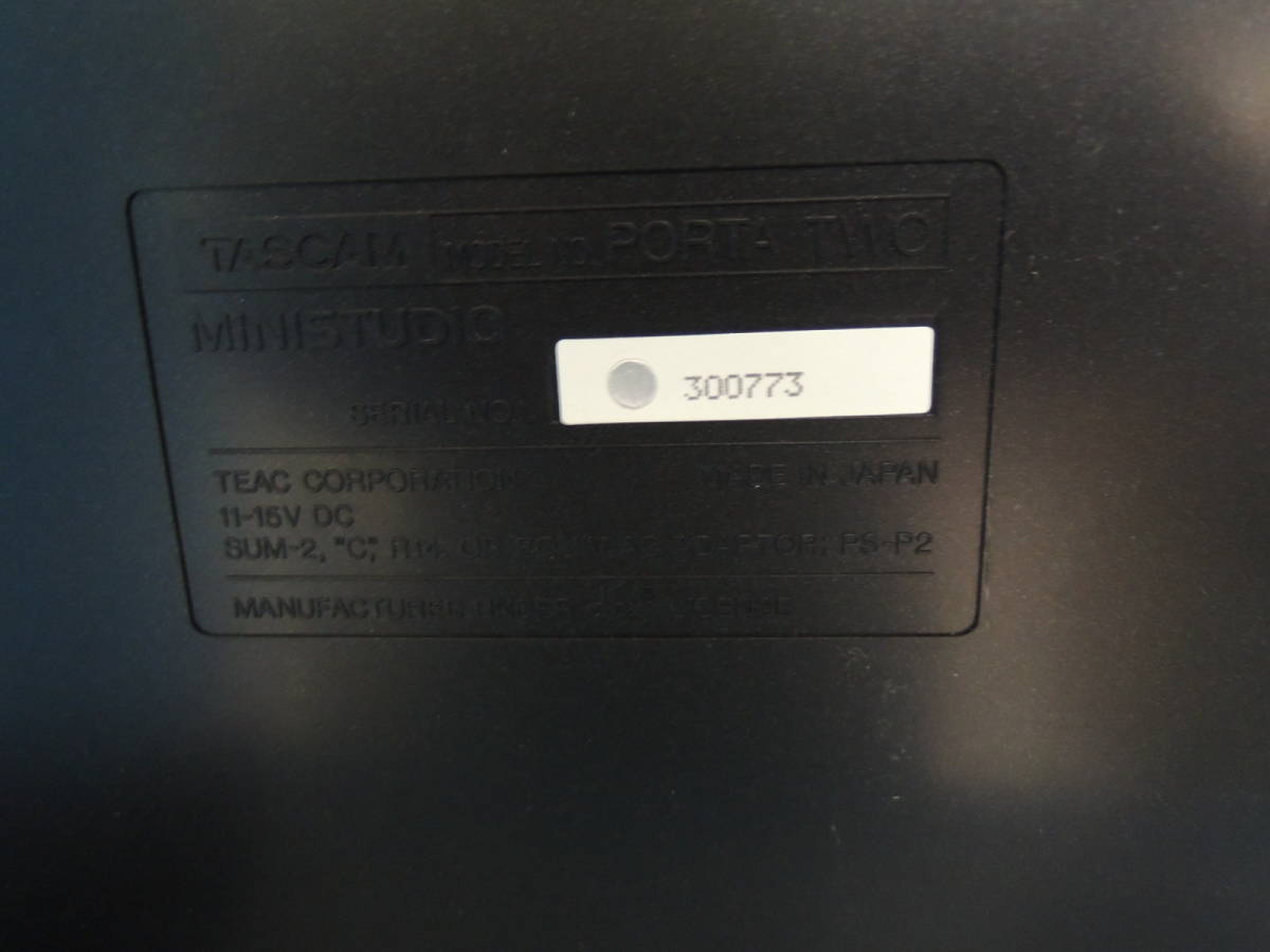 tascam ministudio porta two 付属品:純正アダプター 通電確認のみ