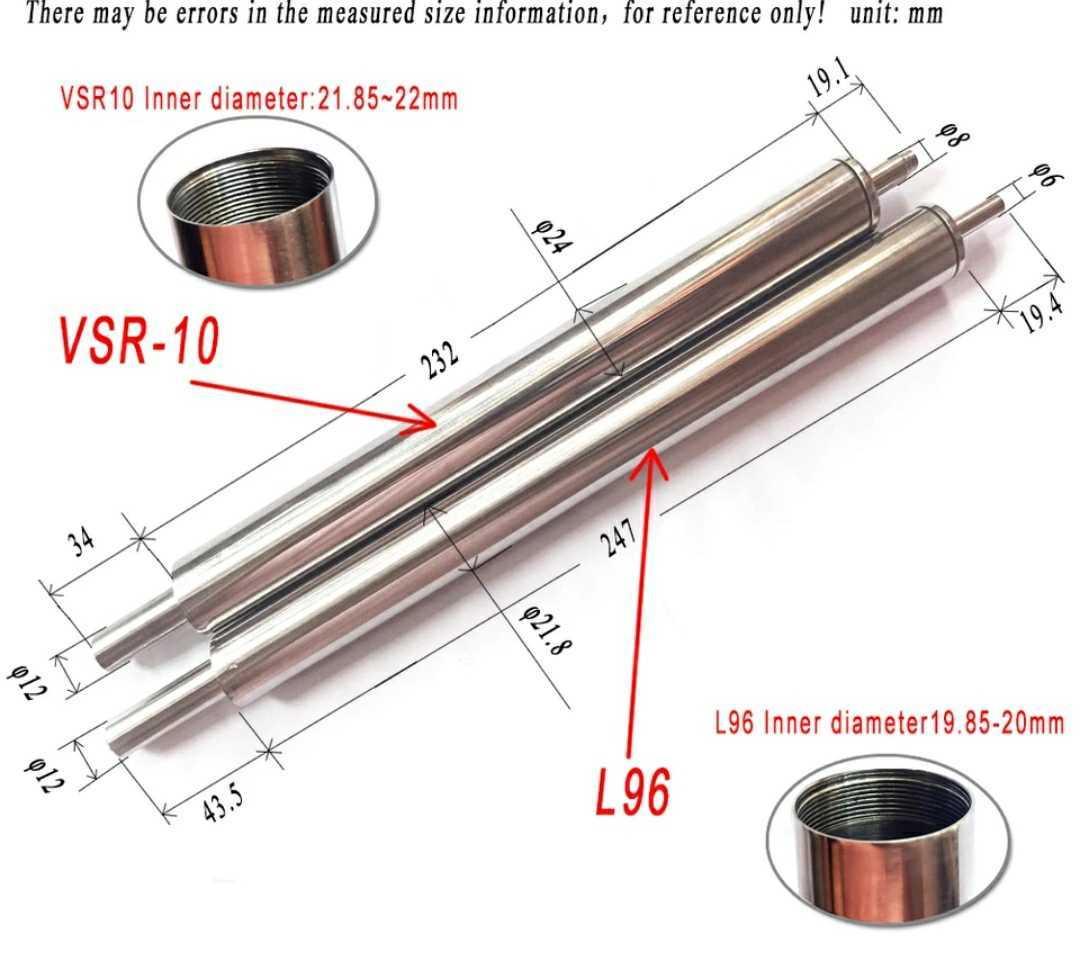 VSR-10シリーズ高機密シリンダーハイパワーピストンハイレートスプリングスプリングガイドセット VSR-10 | PDI VSR-10シリーズ専用ハイパワーピストン高機密シリンダーハイレート VSR10用高機密シリンダー.ハイパワーピストン.ハイレート 強化