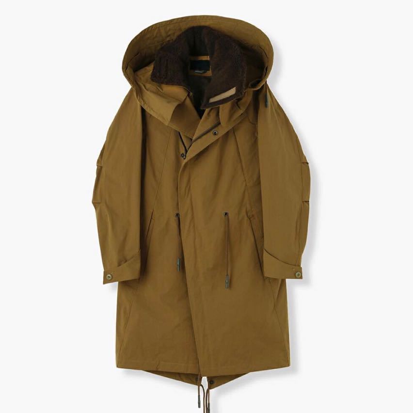 ■完売品 | size，5 美品■ junhashimoto 4WAY WRAP MODS CAMEL AKM wjk ジュンハシモト ウノピュ モッズコート ラップコート